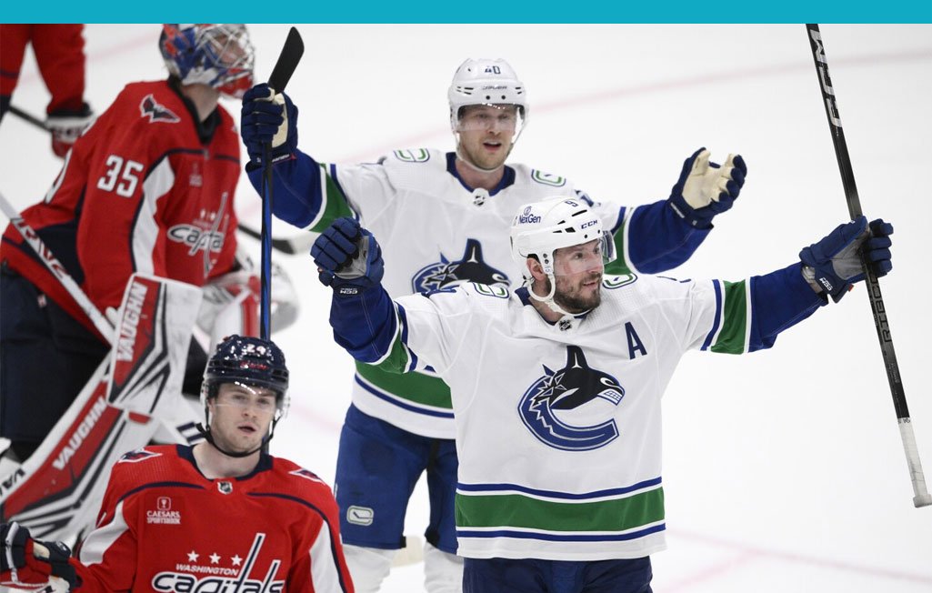 Hughes Scores Twice, Canucks End Capitals' 6-Game Win Streak